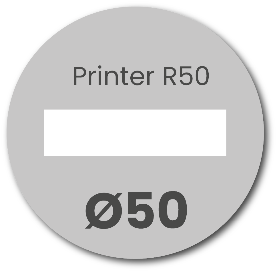 Stempelplaatje Colop Printer R50 met datum
