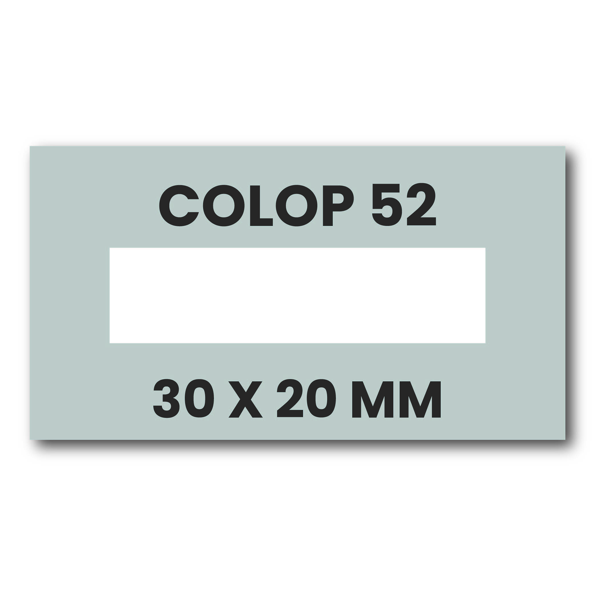 Stempelplaatje Colop Printer 52 D