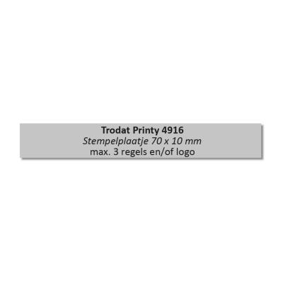 Tekstplaat voor Trodat Printy 4916