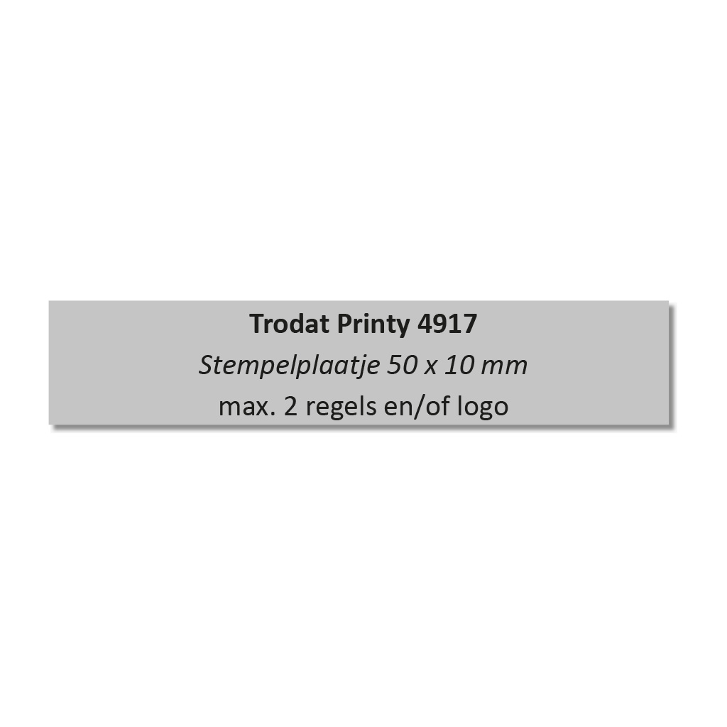 Stempelplaatje Trodat Printy 4917